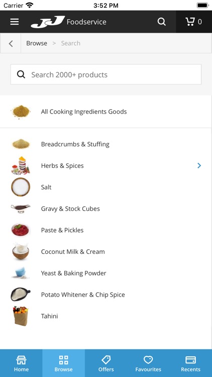 JJ Foodservice Ordering App