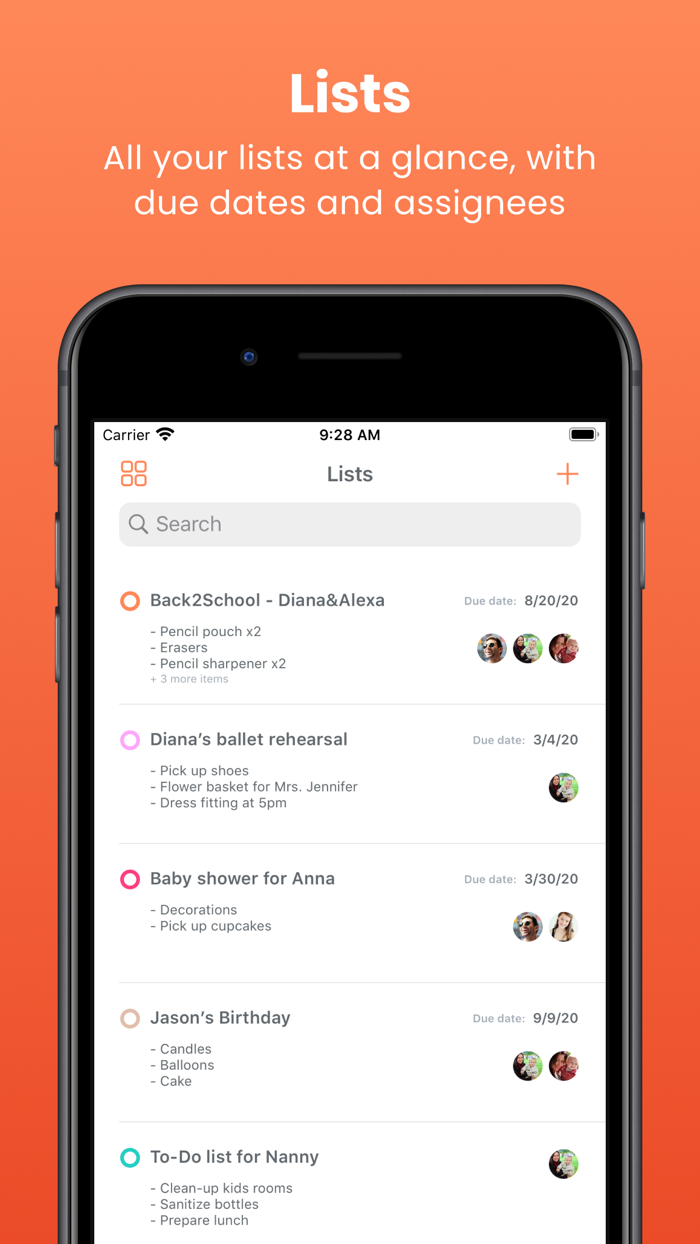 Poppinz Family Calendar App