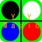 Reversi carried out in four colors black, white, blue, red