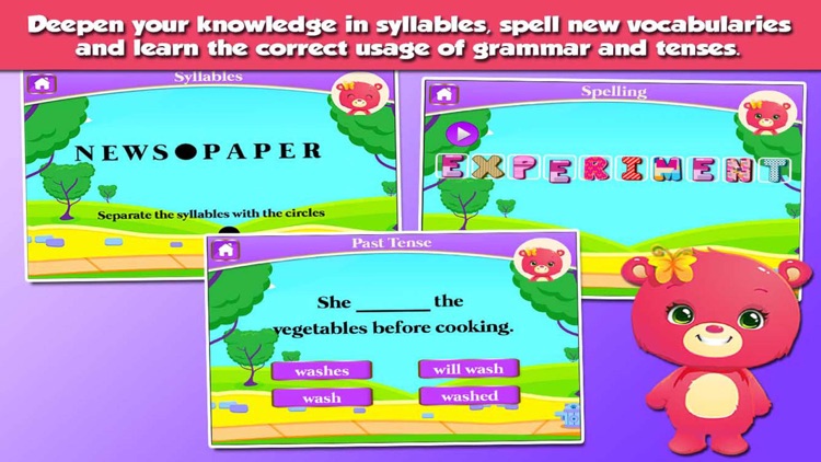 Bears 3rd Grade Learning Games screenshot-4