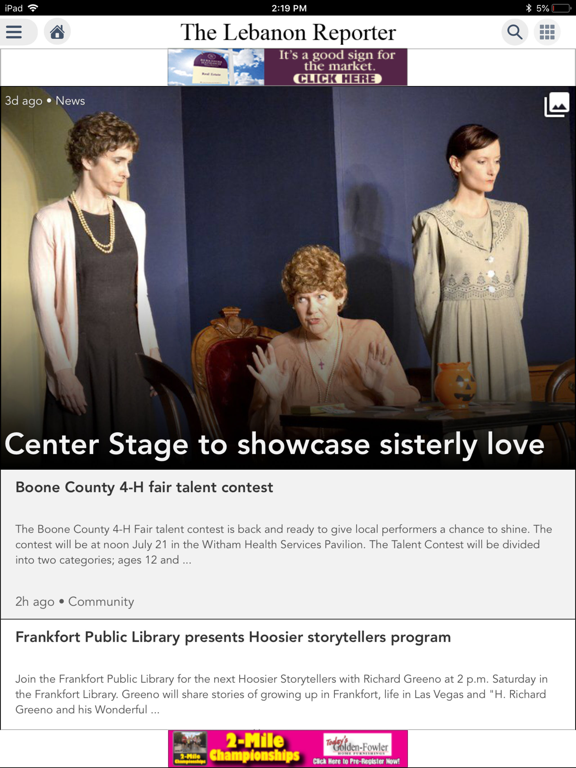 Lebanon Reporter iPad screenshot 1 - News app