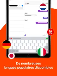 itranslate clavier iPad Captures Décran 3