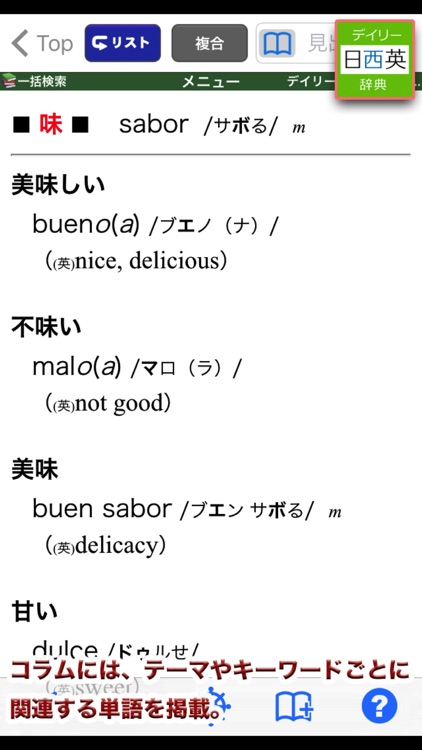 デイリー3か国語辞典シリーズ　フランス・イタリア・スペイン screenshot-3