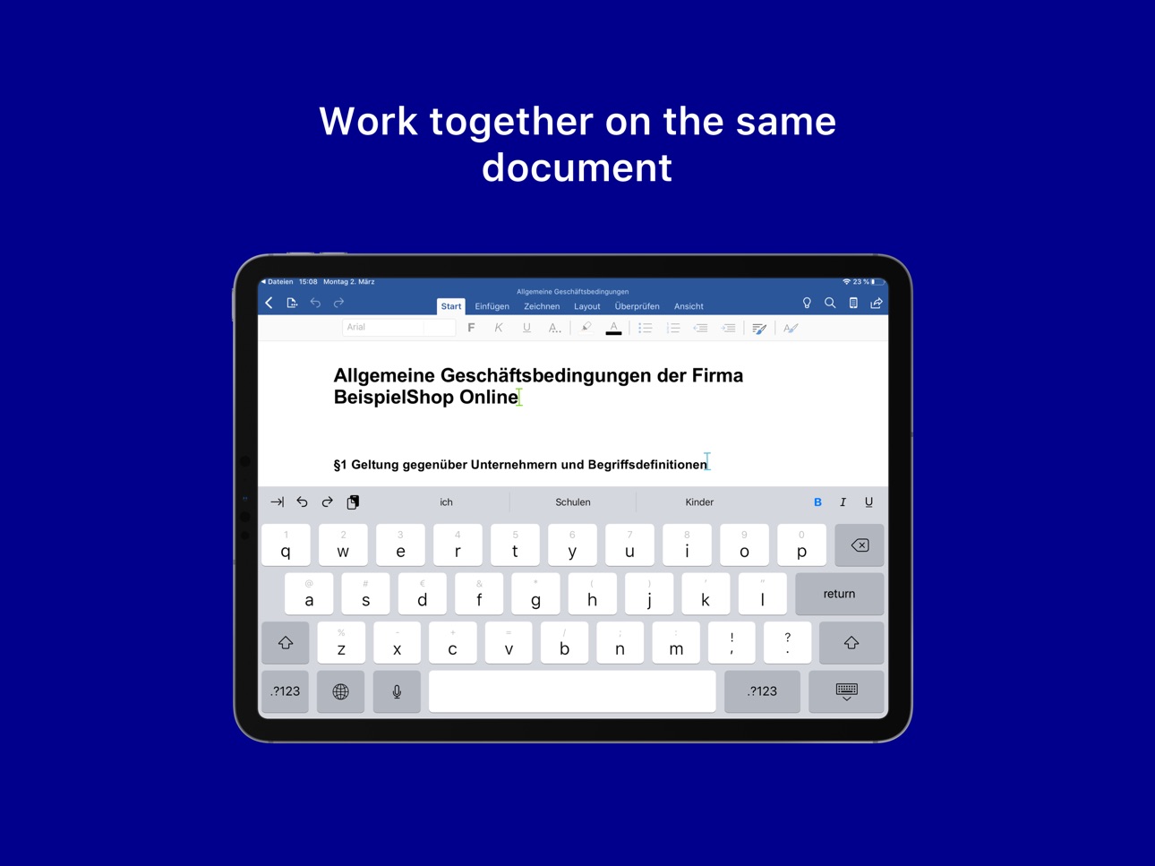 iPad screenshot