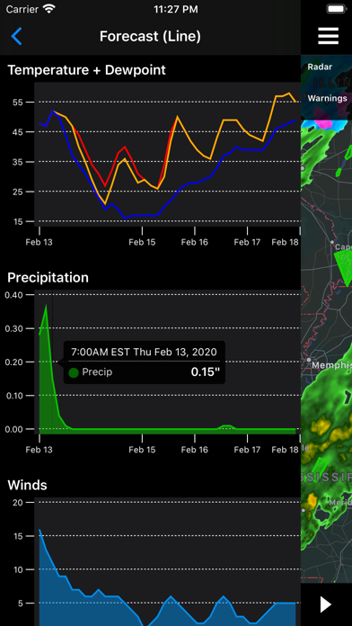 NOAA Storm Center Screenshot