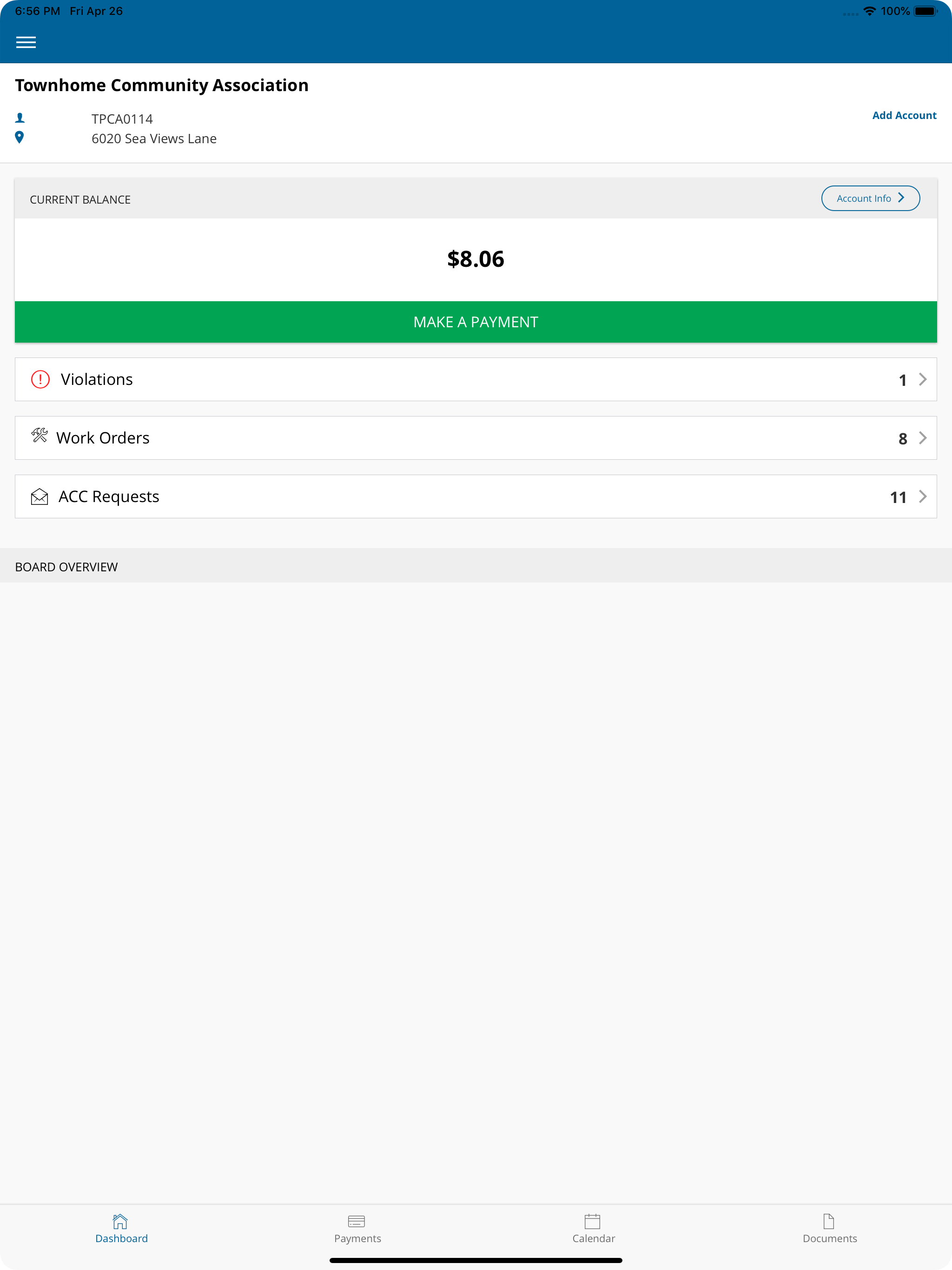 CINC Homeowner and Board App