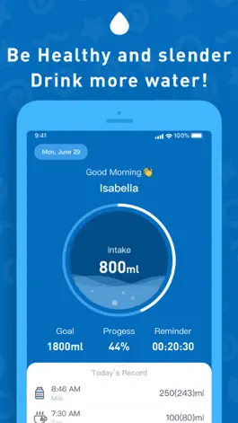 Game screenshot Water Tracker - Drink Reminder mod apk