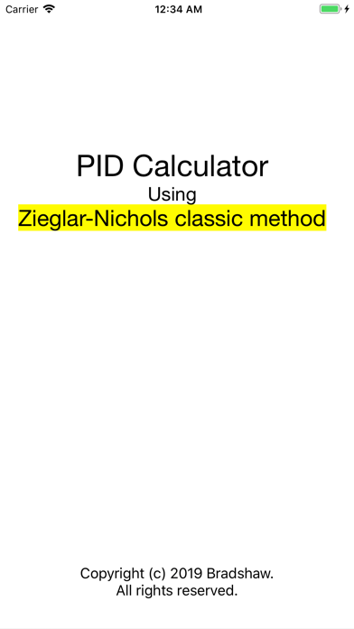 PID Calculator app screenshot
