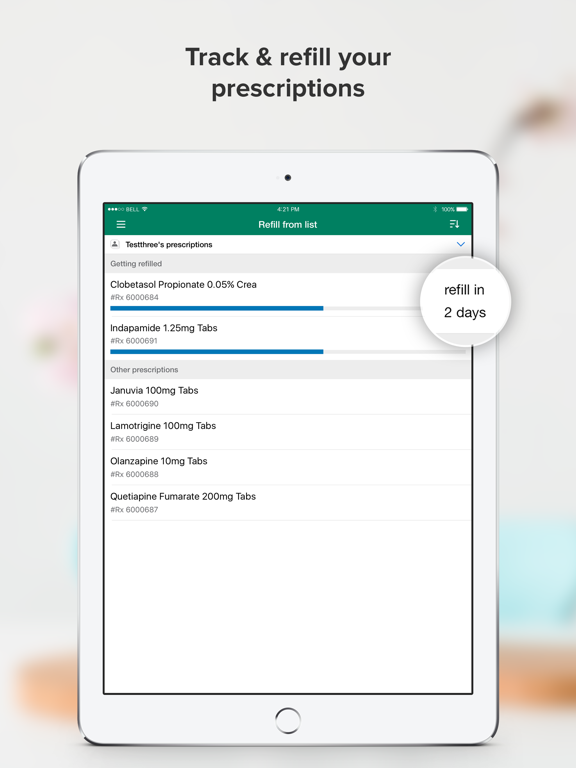AveraRX iPad screenshot 2 - Lifestyle app
