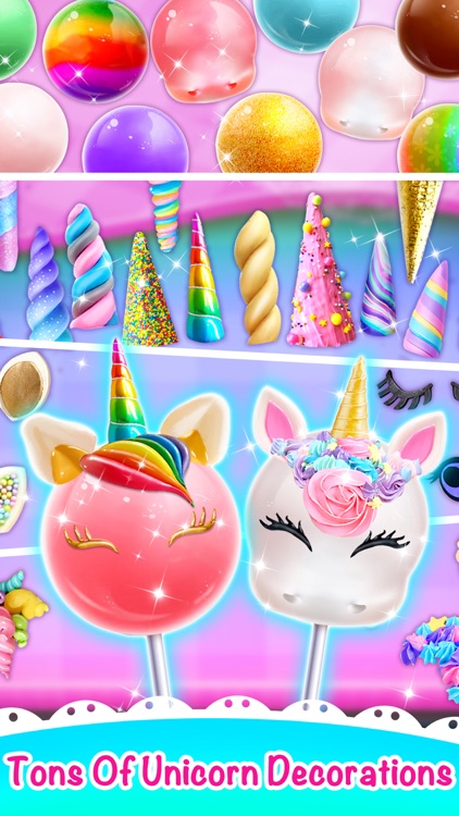 Sweet Unicorn Cake Pop Dessert screenshot-3