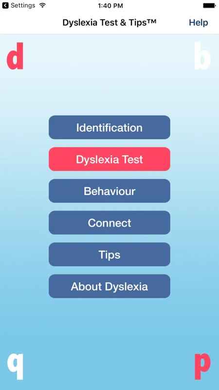 Dyslexia Test & Tips™ screenshot 1 of 5