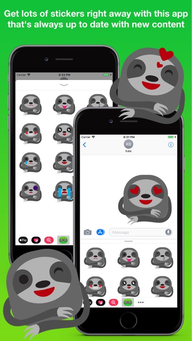 Sloth Stickers Pro screenshot 3