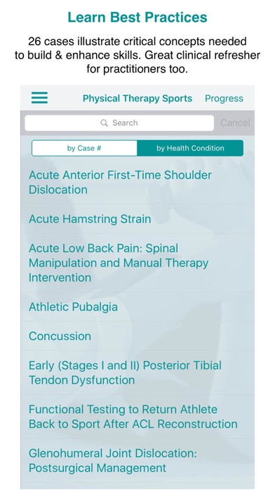 Physical Therapy Sports Cases Screenshot