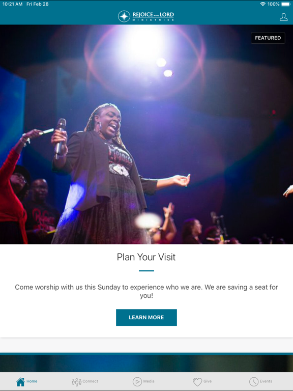Rejoice Ministries iPad screenshot 1 - Lifestyle app