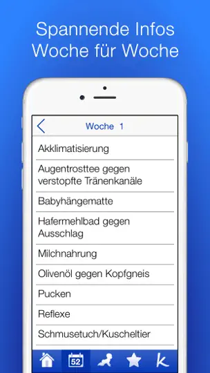 Screenshot von Babyentwicklung Im 1. Jahr auf dem iPhone 2