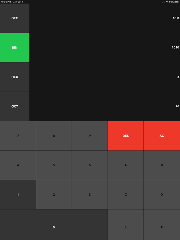 Screenshot #6 pour Binary Decimal Converter