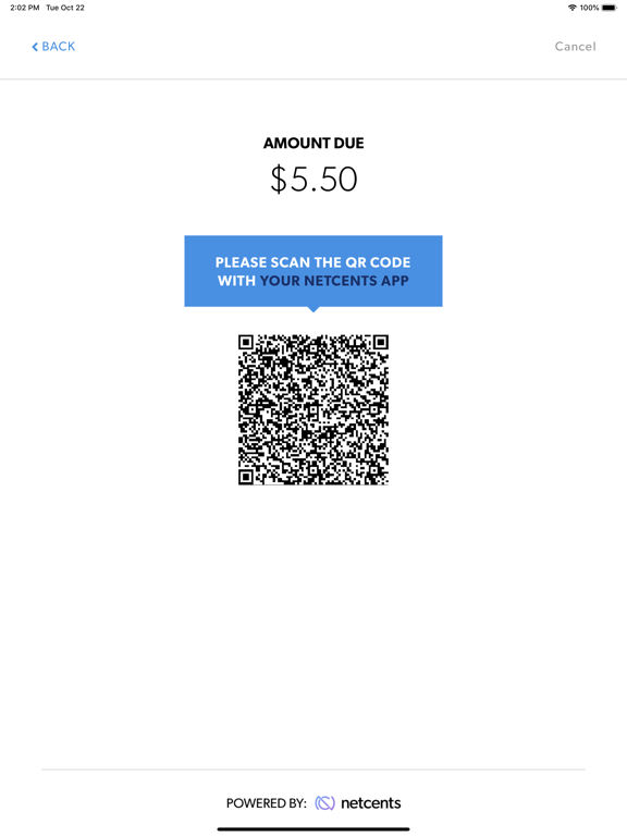 NetCents Merchant Gateway iPad screenshot