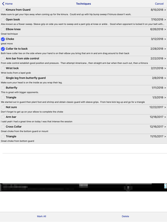 Screenshot #6 pour My Bjj Notes