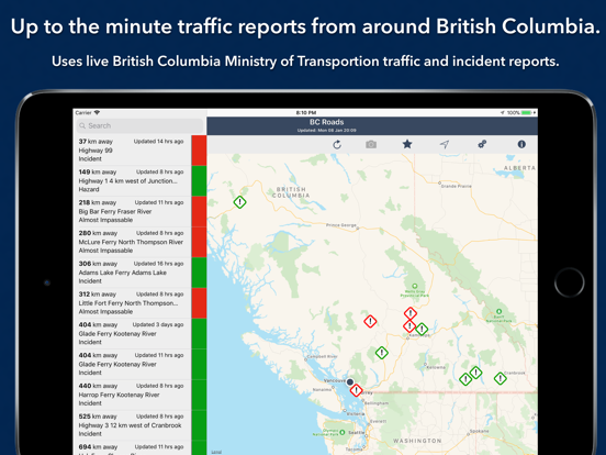 Screenshot #4 pour British Columbia Roads