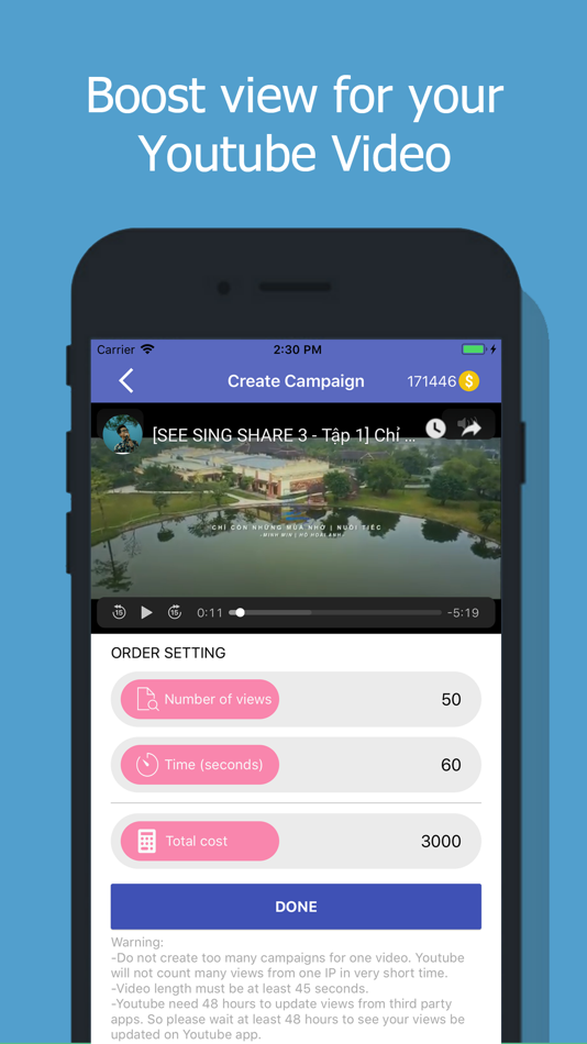 #1. UView - View4View for YouTube (iOS) 由: Khang Luu Van