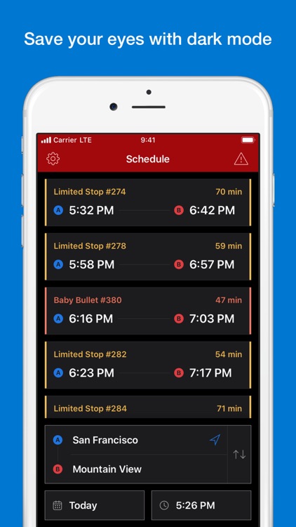 Trip Planner for Caltrain