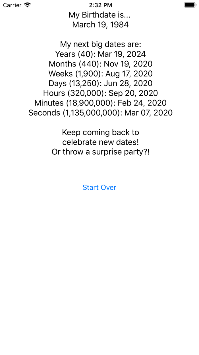 How long have I been alive