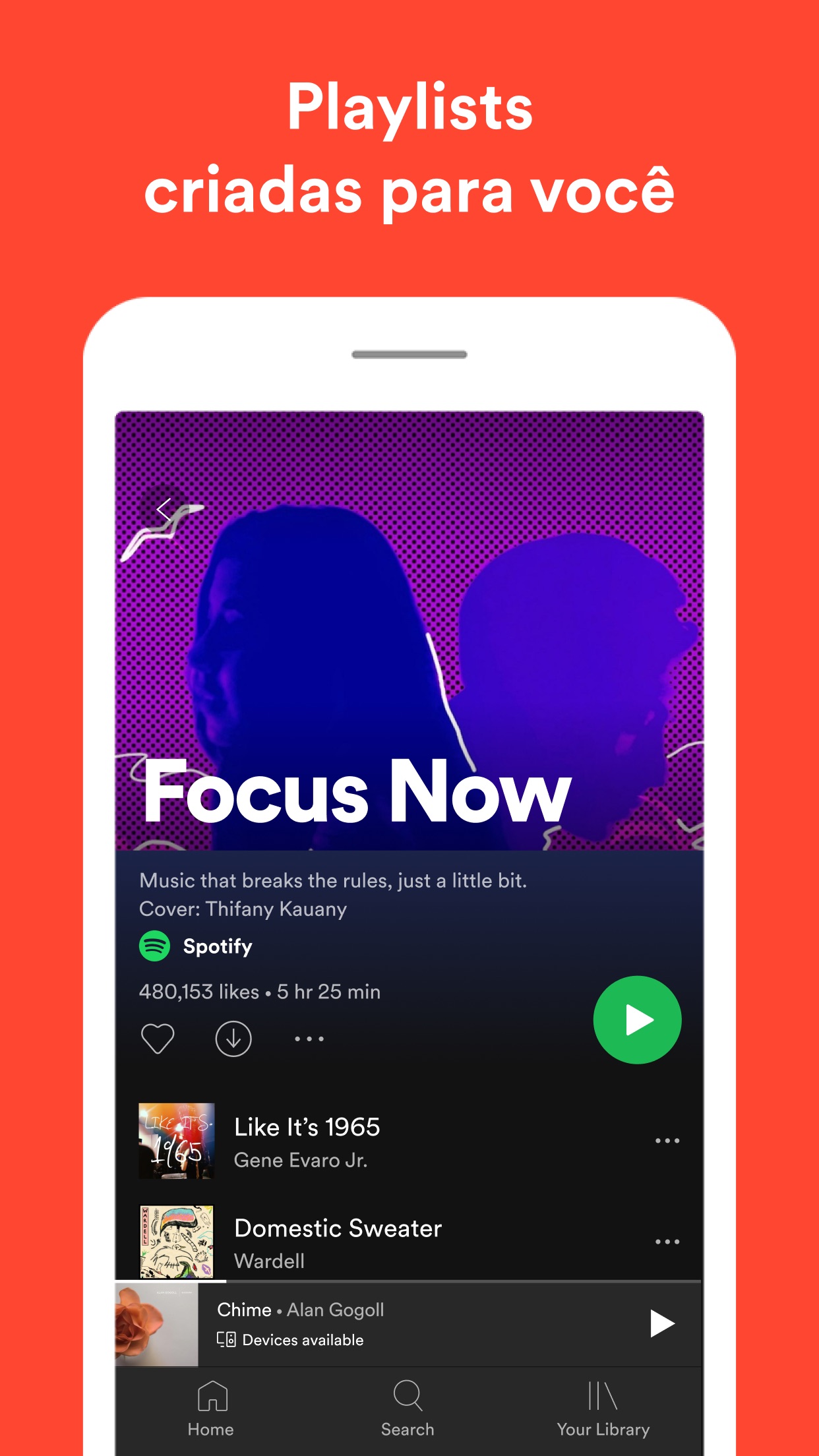 Screenshot do app Spotify - Música e Podcasts