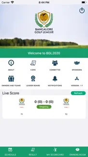 bangalore golf league iphone screenshot 1