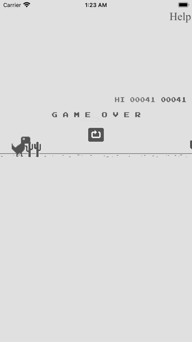 Dino Game with Widget Screenshot
