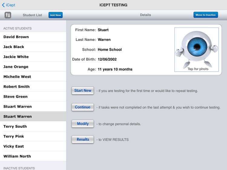 iCept Testing