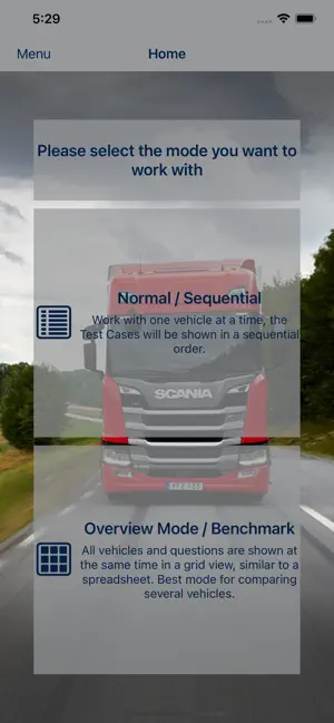 Screenshot 1 Scania Vehicle Evaluator iphone