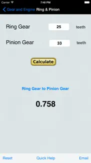 gear & engine calculator iphone screenshot 4