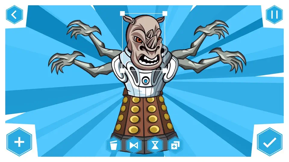 Screenshot von Doctor Who: Comic Creator auf dem iPhone 4