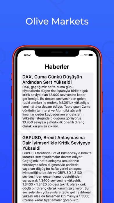 Olive Markets Screenshot