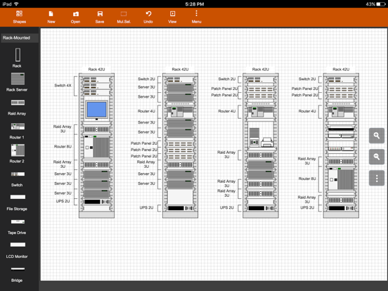 Flowdia Diagrams iPad screenshot