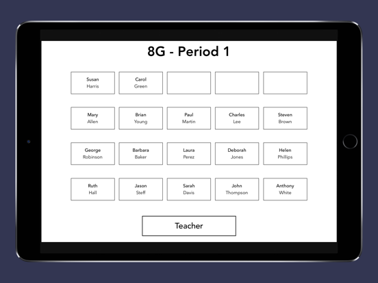 Seating Chart Planner iPad screenshot 6 - Education app