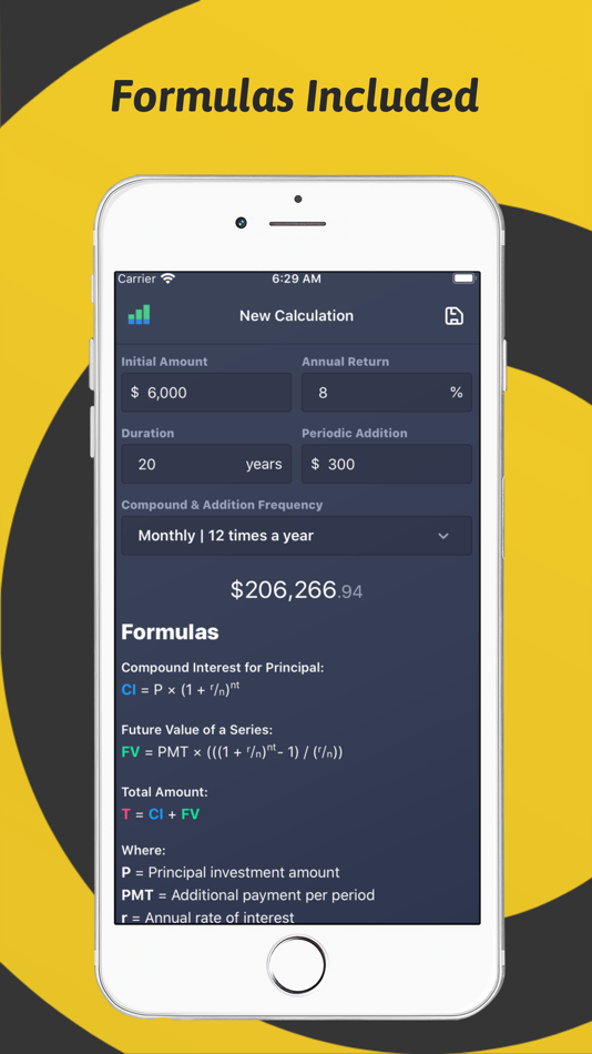 #3. Compound Interest Calculator F (iOS) 来自: An Do