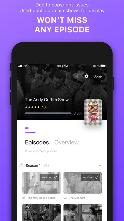 Eastwatch - TV Show Tracker