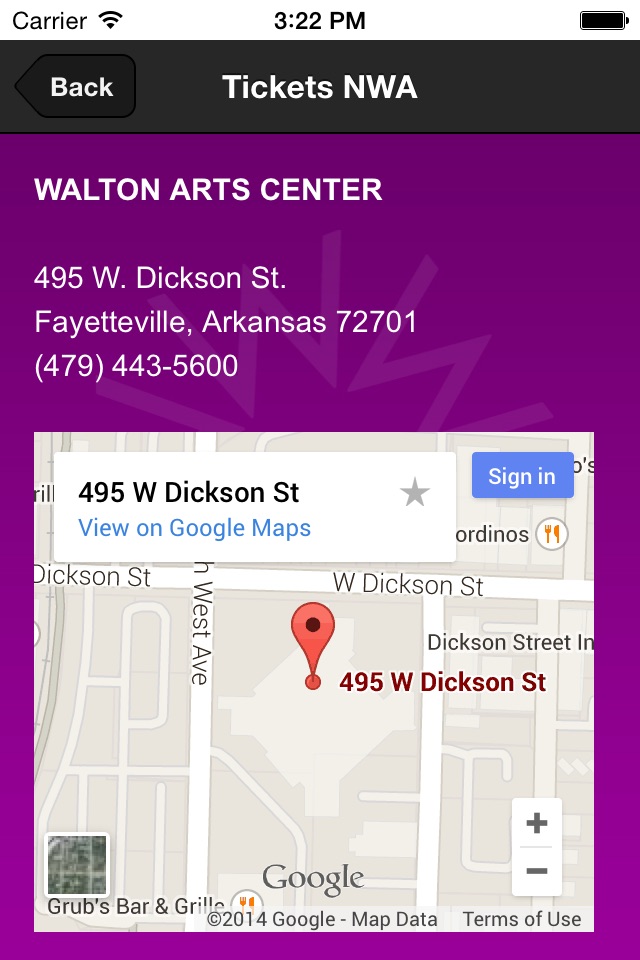 Walton Arts Center Tickets screenshot 4
