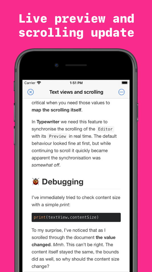 #2. Typewriter for Markdown (macOS) 게시자: Marco Albera