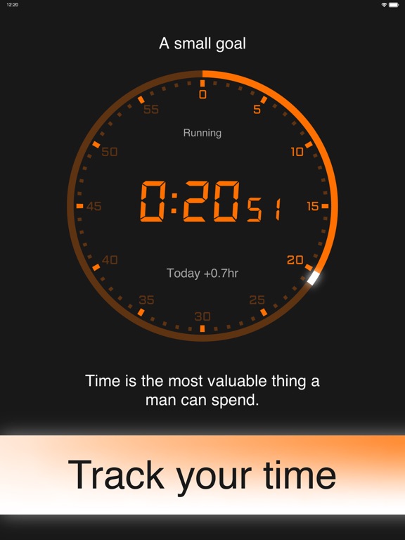 10K Timer - Focus Time Tracker iPad screenshot 1 - Productivity app