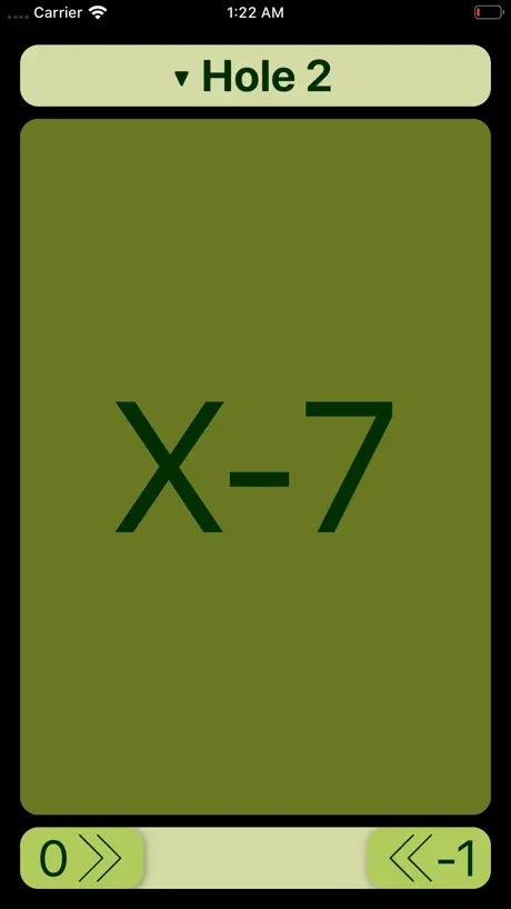 FlinkGolf - Scorecard