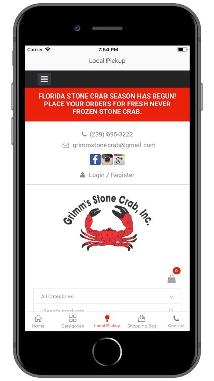 Grimm's Stone Crab, Inc
