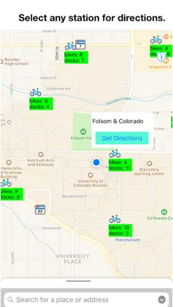 Bike Stations Boulder iPhone image 2