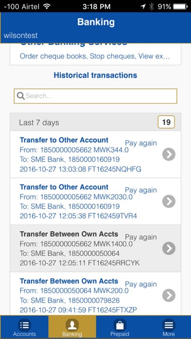 FDH bank Mobile Banking Screenshot
