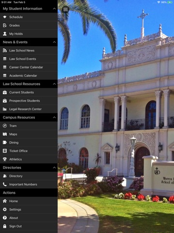 USD Law iPad screenshot