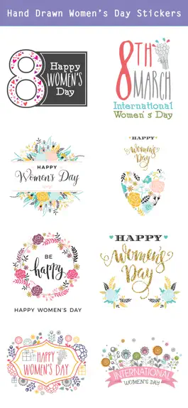 Game screenshot Happy Women's Day Stickers Set hack