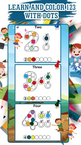 Game screenshot 123 Numbers Dot Coloring Book apk