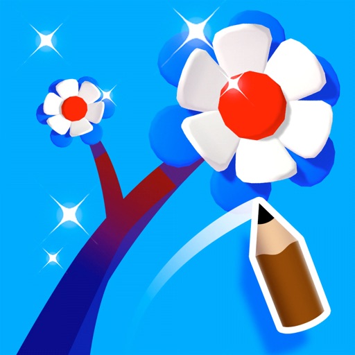 Draw Flower 3D icon