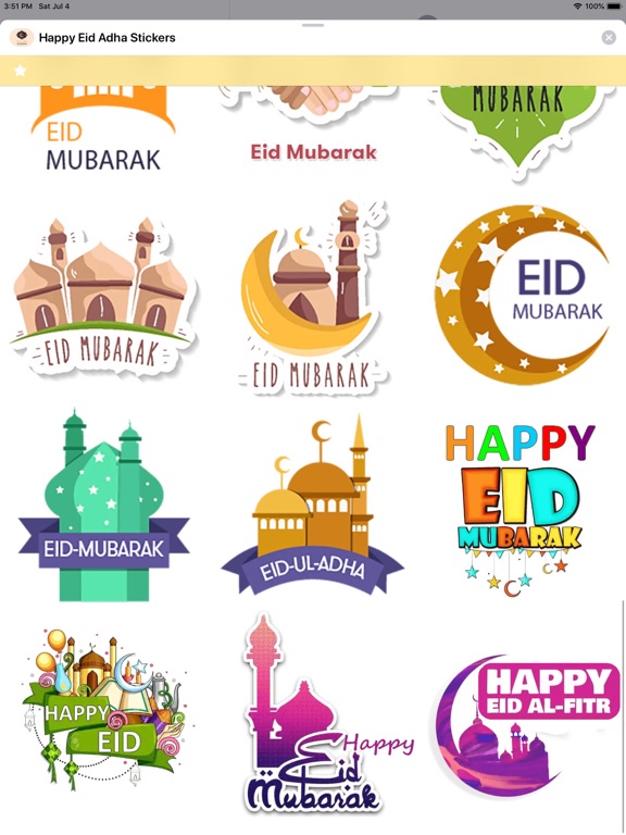 Happy Eid Adha Stickersのおすすめ画像2